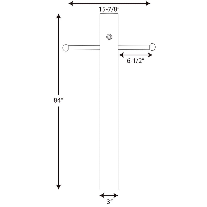 Progress Lighting P5392-31PC Outdoor Posts Outdoor Post Outdoor Black