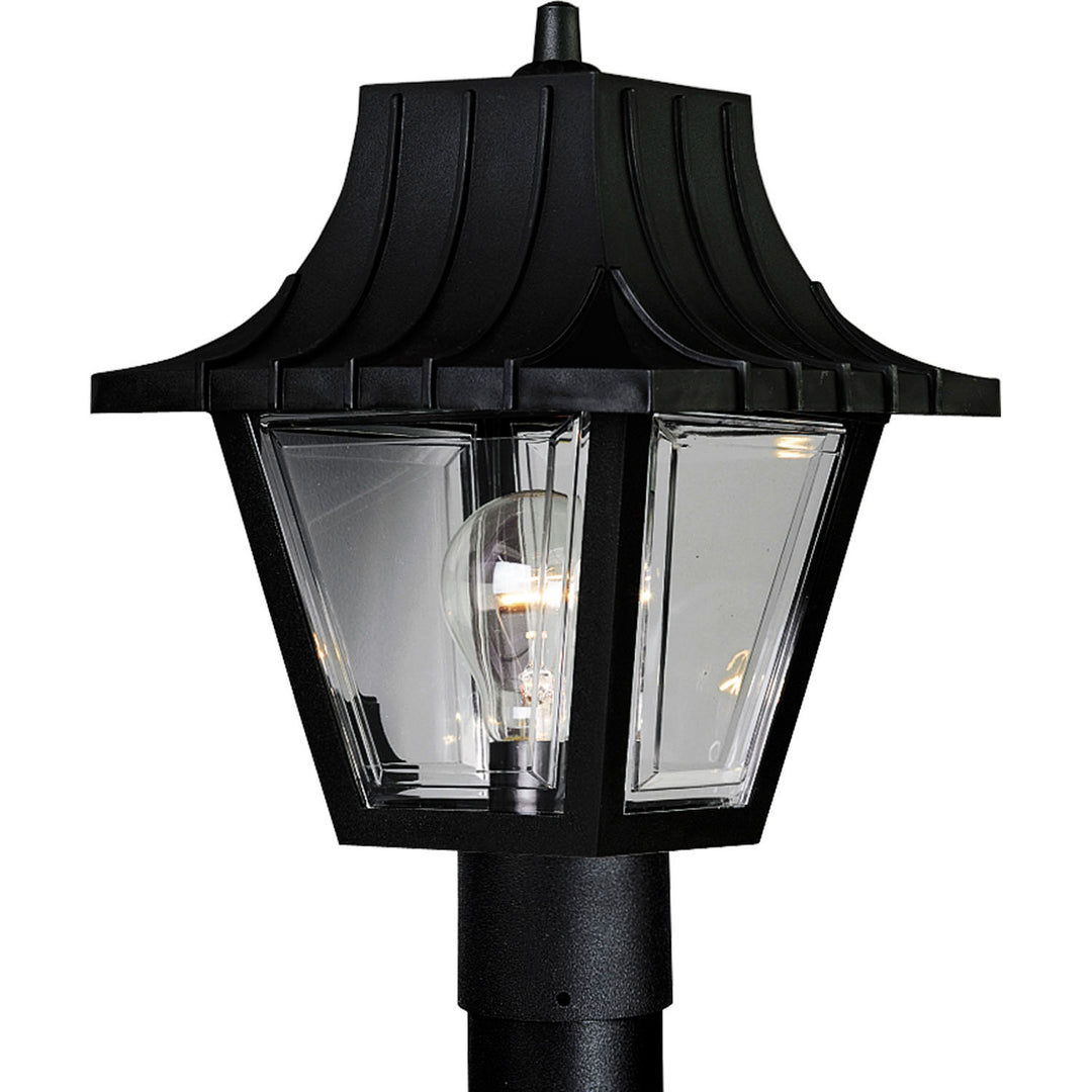 Progress Lighting P5414-31 Mansard One Light Post Lantern Outdoor Black