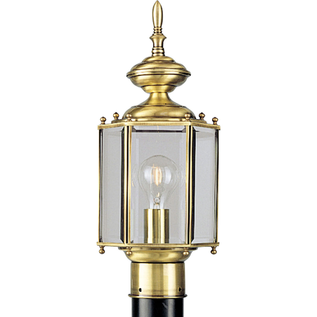 Progress Lighting P5430-10 Brassguard Lantern One Light Post Lantern Outdoor Brass - Polished / Cast
