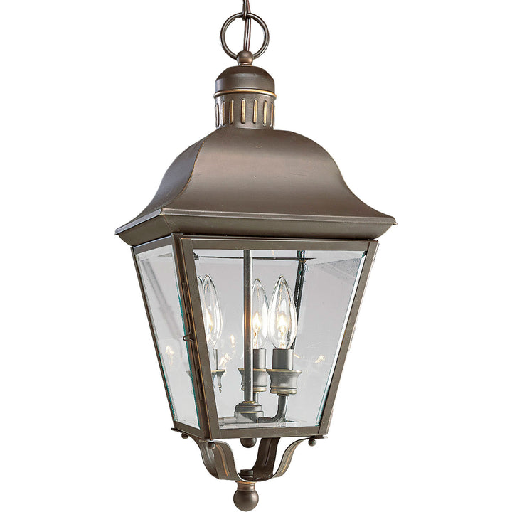 Progress Lighting P5587-20 Andover Three Light Hanging Lantern Outdoor Bronze / Dark
