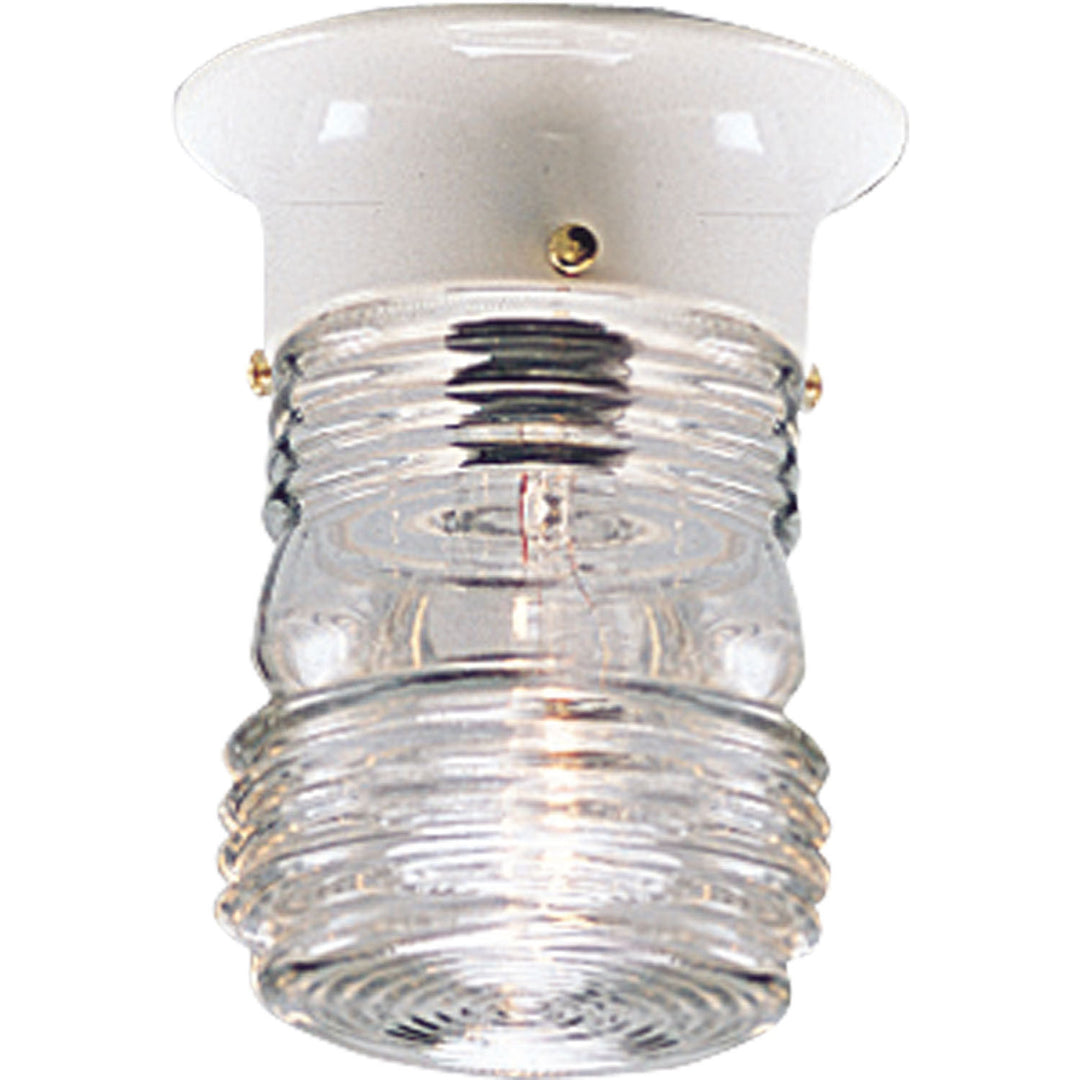 Progress Lighting P5603-30 Utility Lantern One Light Outdoor Flush Mount Outdoor White