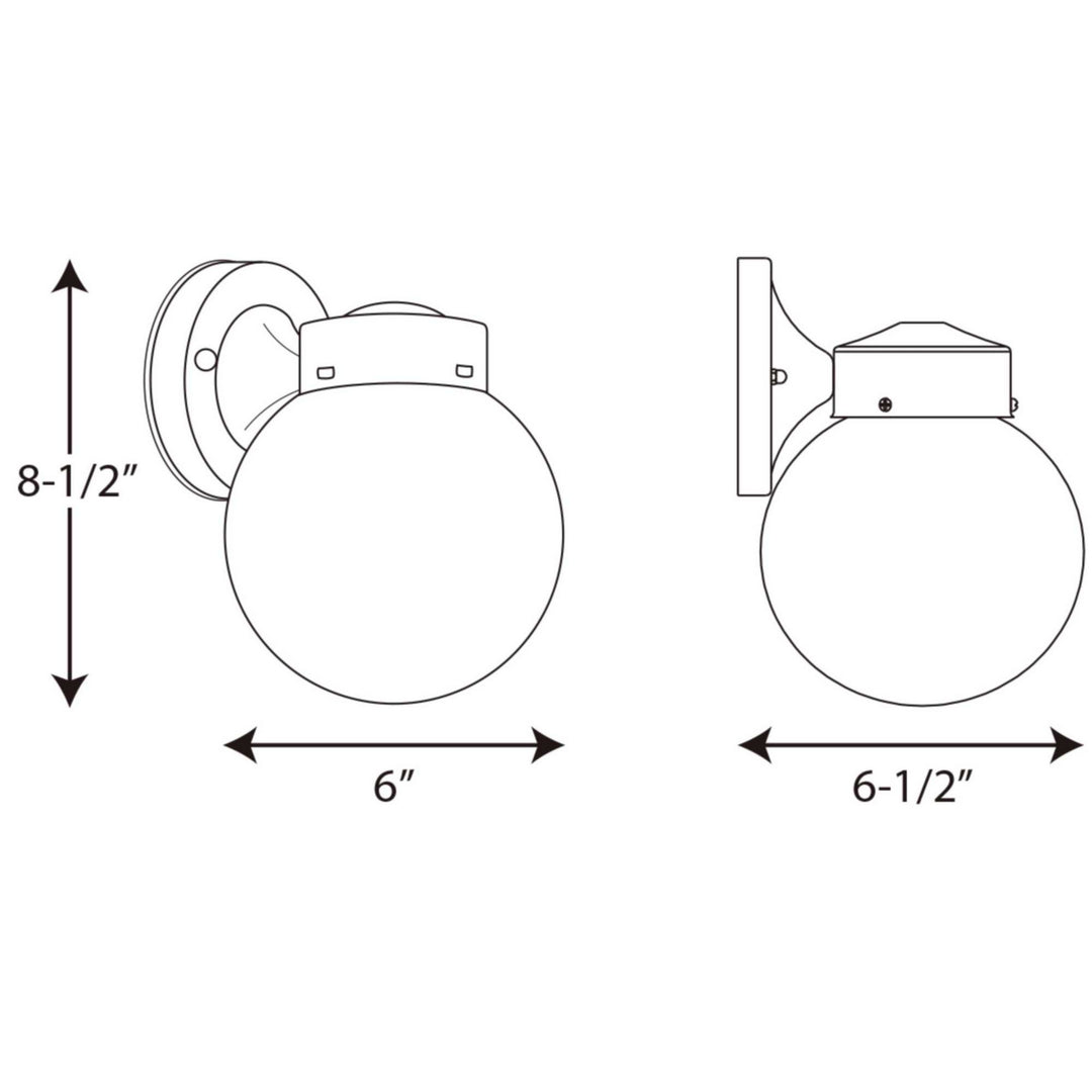 Progress Lighting P5604-30 Utility Lantern One Light Wall Lantern Utility Light White