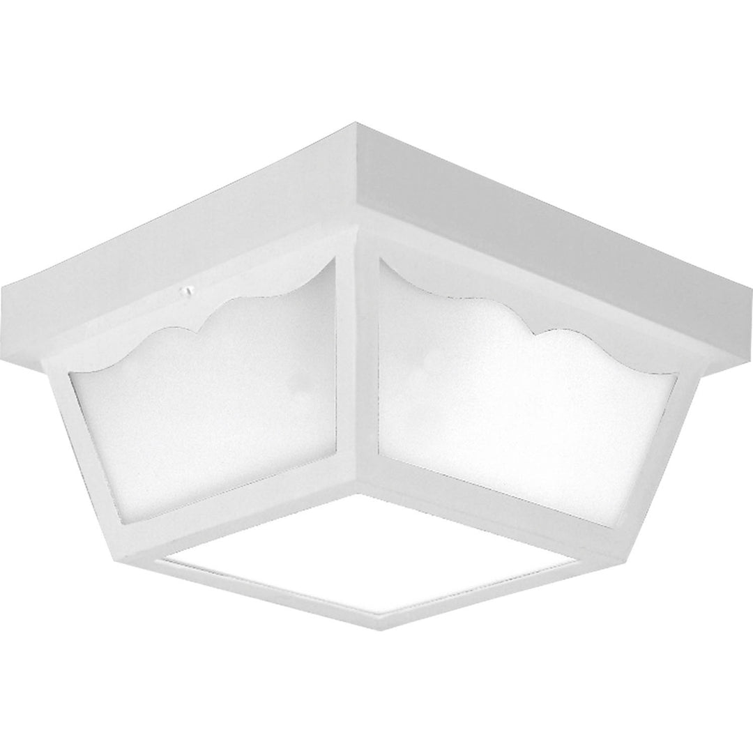 Progress Lighting P5745-30 Ceiling Mount - Polycarbonate Two Light Outdoor Flush Mount Outdoor White