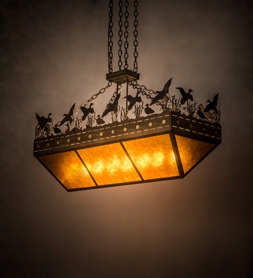 Meyda Tiffany Ducks In Flight 194483 Pendant Light - Antique Copper