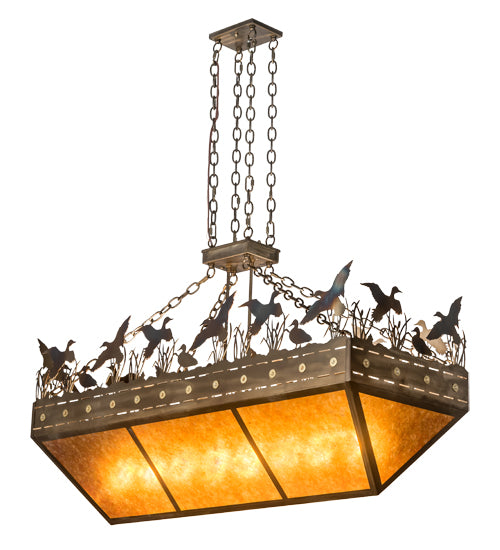 Meyda Tiffany Ducks In Flight 194483 Pendant Light - Antique Copper