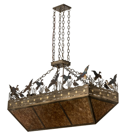 Meyda Tiffany Ducks In Flight 194483 Pendant Light - Antique Copper