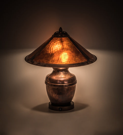 Meyda Tiffany Lighting 194515 Sutter Two Light Table Lamp Lamp Copper/Antique/Verde