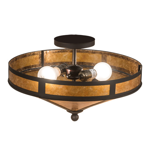 Meyda Tiffany Craftsman 194677 Ceiling Light - Oil Rubbed Bronze