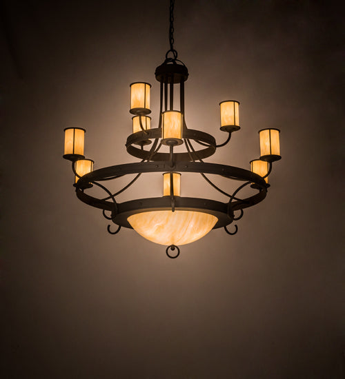 Meyda Tiffany Nehring 194814 Chandelier Light - Wrought Iron
