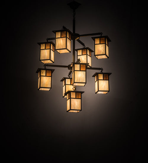 Meyda Tiffany Hyde Park 194824 Chandelier Light - Craftsman Brown