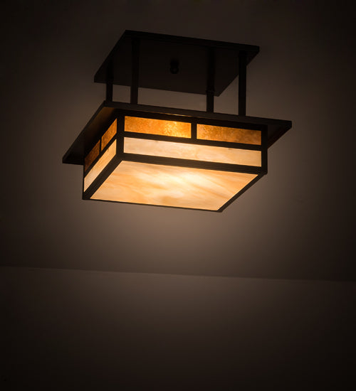 Meyda Tiffany Hyde Park 194859 Ceiling Light - Craftsman Brown