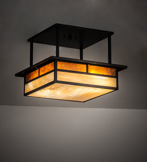 Meyda Tiffany Hyde Park 194862 Ceiling Light - Craftsman Brown