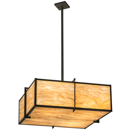 Meyda Tiffany Martis 195094 Pendant Light - Craftsman Brown