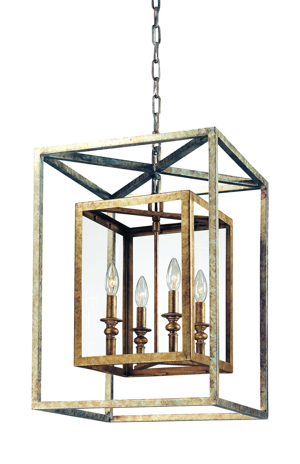 Troy Morgan F9994GSL Pendant Light - Gold Silver Leaf