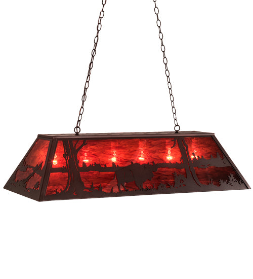 Meyda Tiffany Buffalo 195196 Pendant Light - Mahogany Bronze