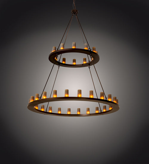Meyda Tiffany Loxley 195244 Chandelier Light - Mahogany Bronze