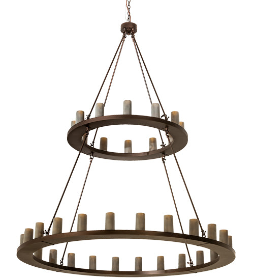 Meyda Tiffany Loxley 195244 Chandelier Light - Mahogany Bronze