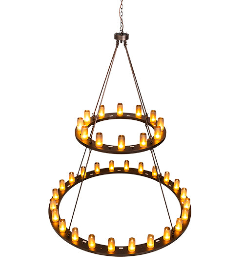 Meyda Tiffany Loxley 195244 Chandelier Light - Mahogany Bronze