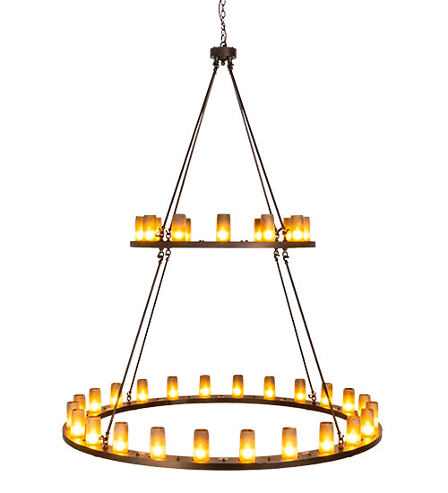 Meyda Tiffany Loxley 195244 Chandelier Light - Mahogany Bronze