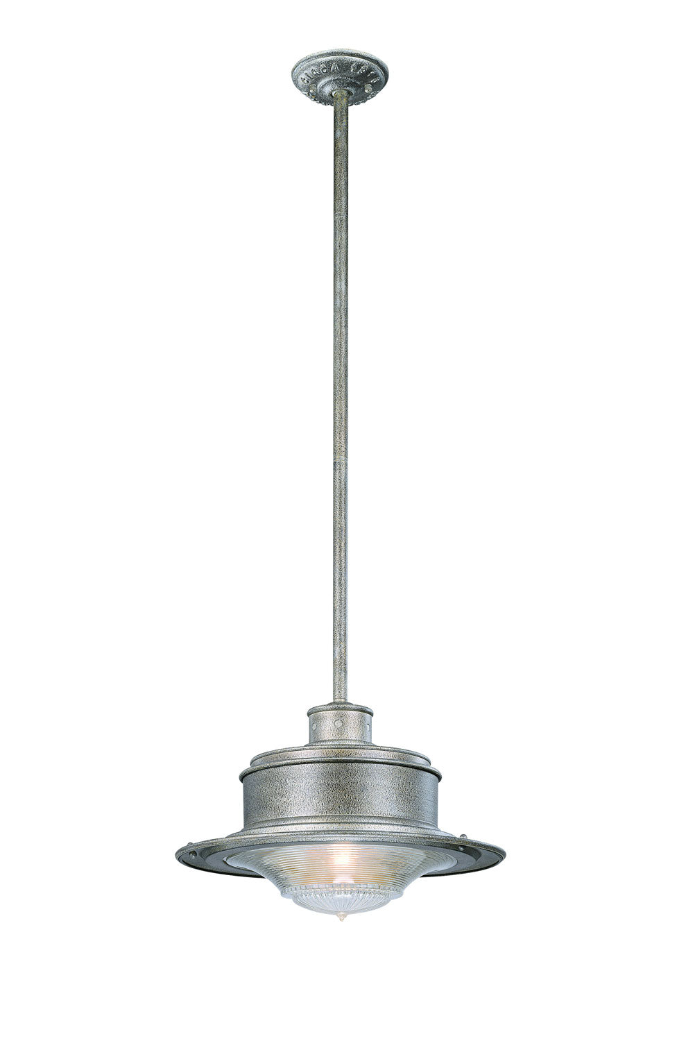 Troy Lighting F9397OG South Street One Light Hanging Lantern Outdoor Pewter, Nickel, Silver