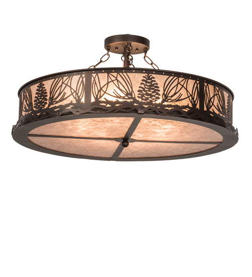 Meyda Tiffany Mountain Pine 195360 Ceiling Light - Mahogany Bronze