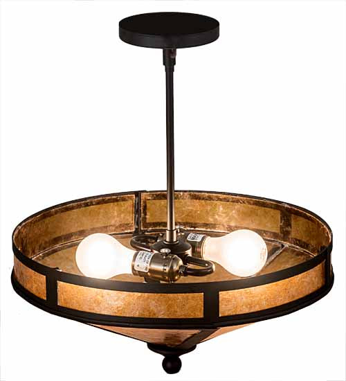 Meyda Tiffany Craftsman 195459 Ceiling Light - Oil Rubbed Bronze