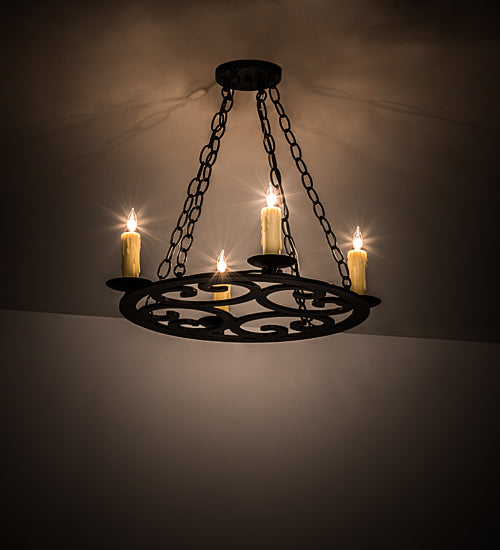Meyda Tiffany Ashley 195714 Chandelier Light - French Bronzed,Crystal