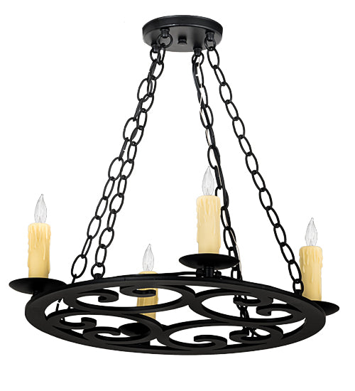 Meyda Tiffany Ashley 195714 Chandelier Light - French Bronzed,Crystal