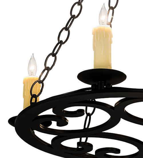 Meyda Tiffany Ashley 195714 Chandelier Light - French Bronzed,Crystal