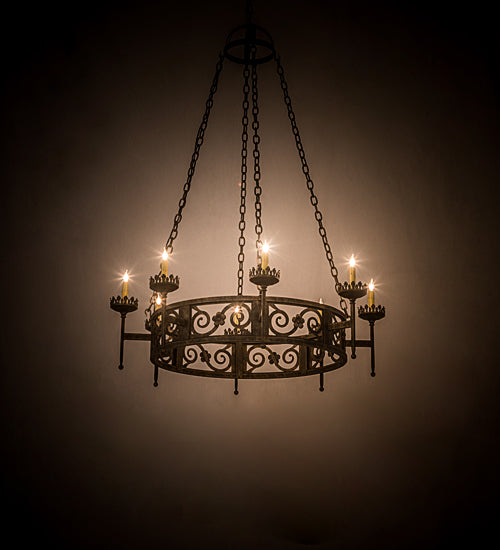 Meyda Tiffany Majella 195754 Chandelier Light - French Bronzed