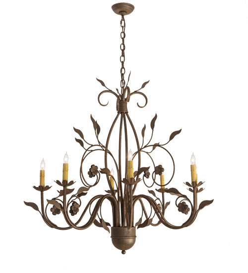 Meyda Tiffany Bordeaux 195821 Chandelier Light - Antique