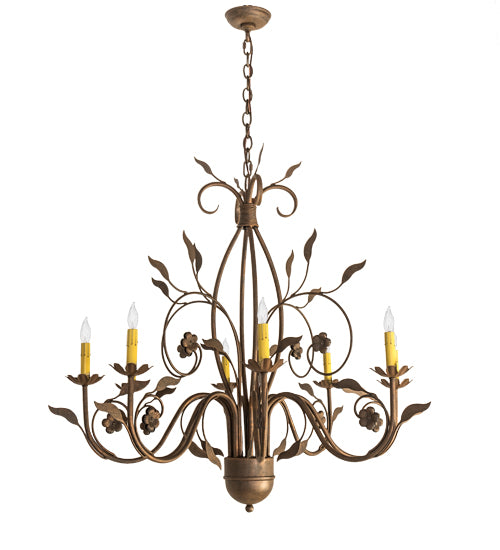 Meyda Tiffany Bordeaux 195821 Chandelier Light - Antique