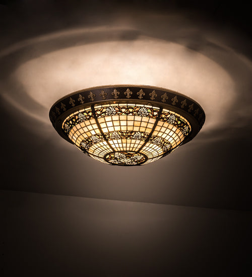 Meyda Tiffany Shell And Ribbon 195918 Ceiling Light - Copper Vein