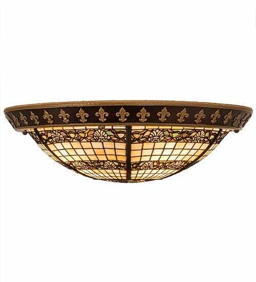 Meyda Tiffany Shell And Ribbon 195918 Ceiling Light - Copper Vein