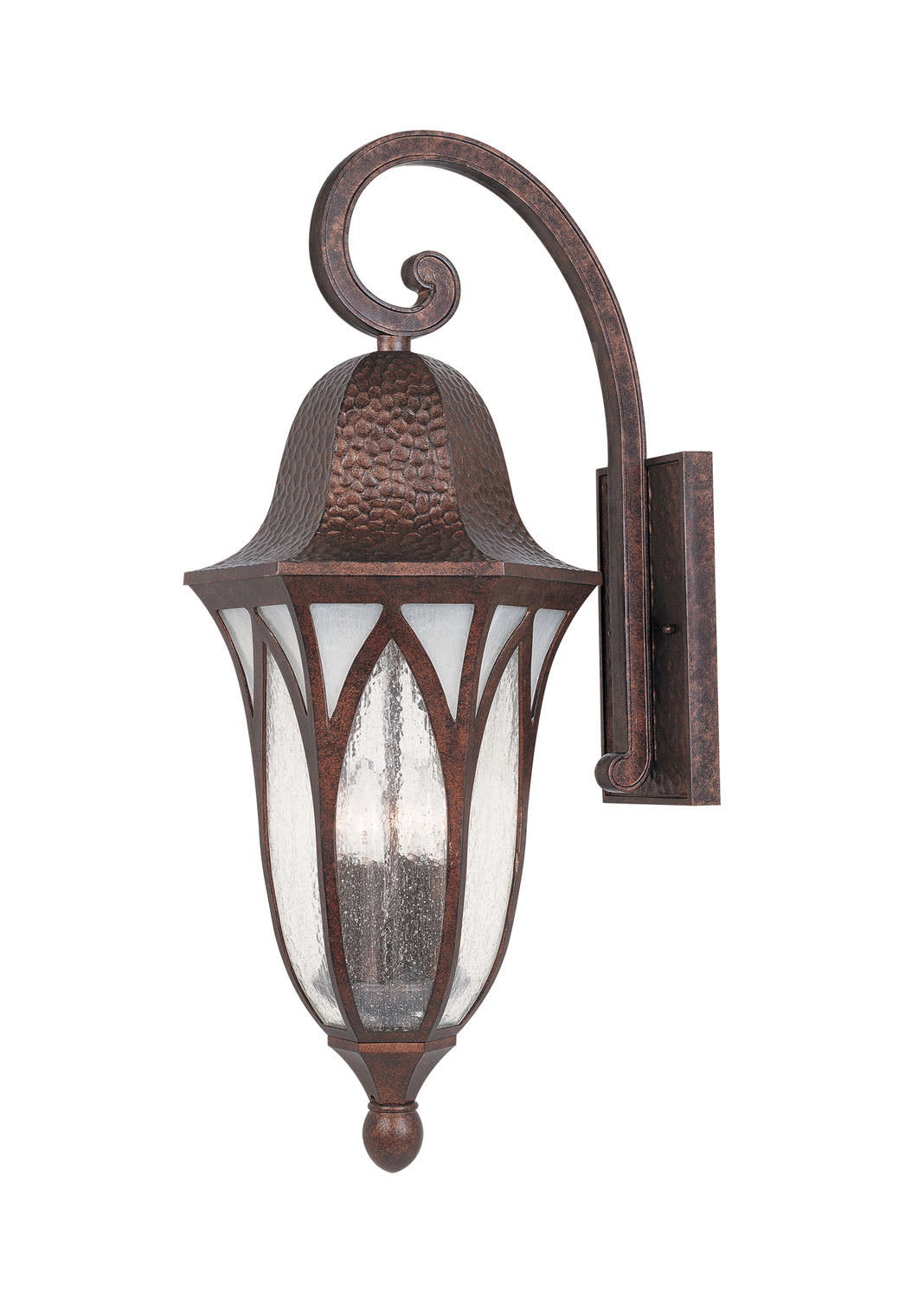 Designers Fountain 20631-BAC Berkshire Four Light Wall Lantern Outdoor Copper/Antique/Verde