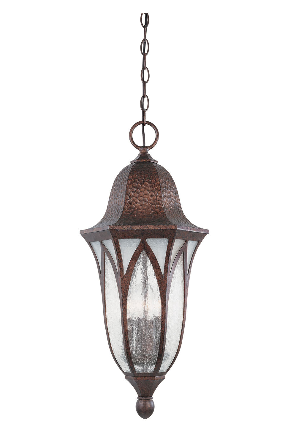 Designers Fountain 20634-BAC Berkshire Four Light Hanging Lantern Outdoor Copper/Antique/Verde