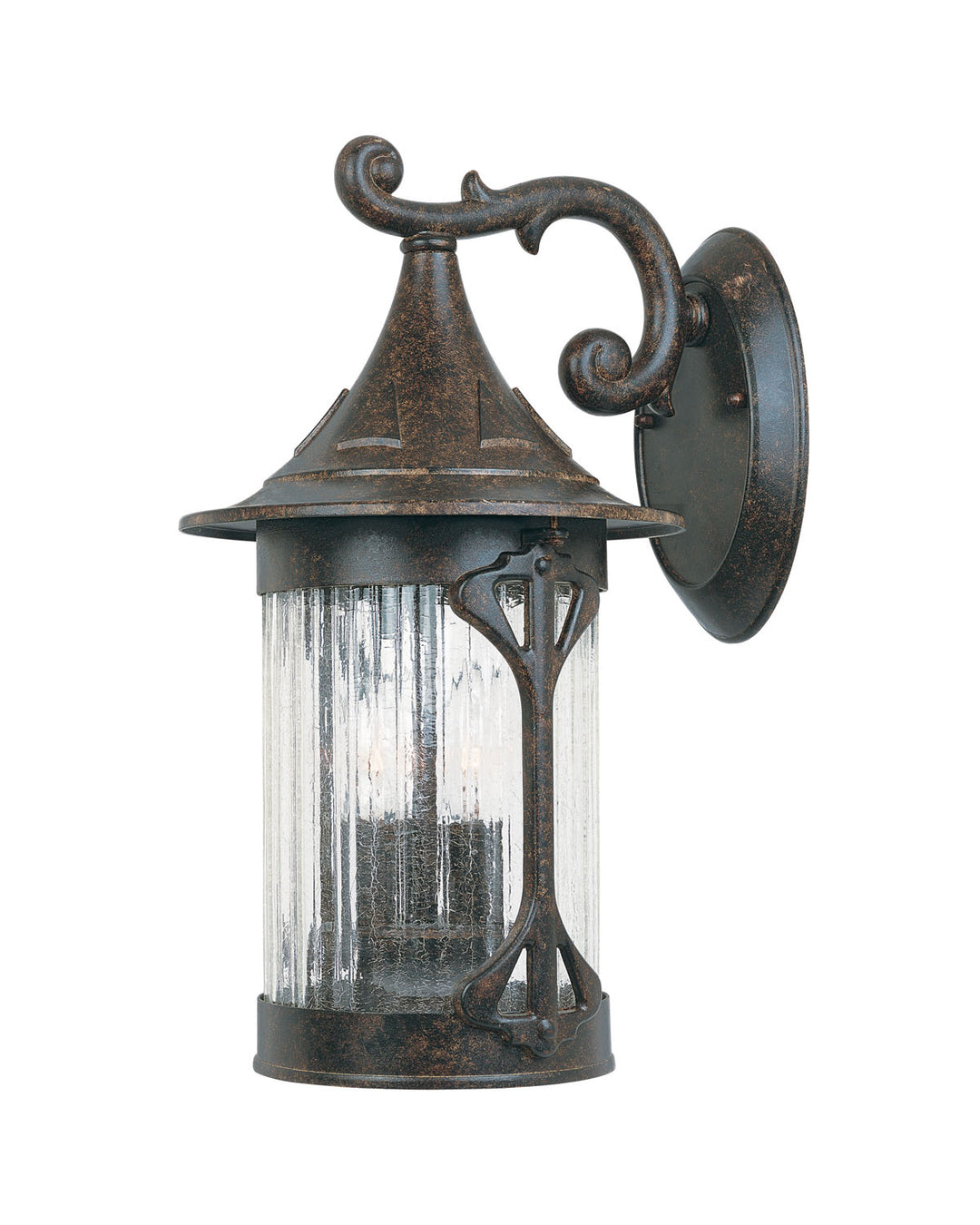 Designers Fountain 20921-CHN Canyon Lake Three Light Wall Lantern Outdoor Bronze / Dark