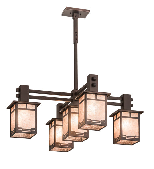 Meyda Tiffany Roylance 196390 Chandelier Light - Mahogany Bronze