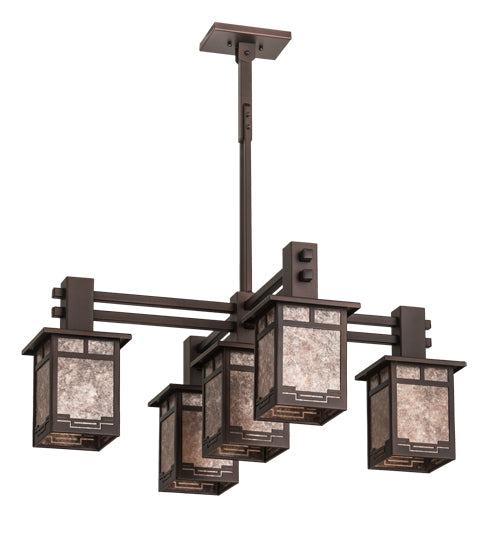 Meyda Tiffany Roylance 196390 Chandelier Light - Mahogany Bronze