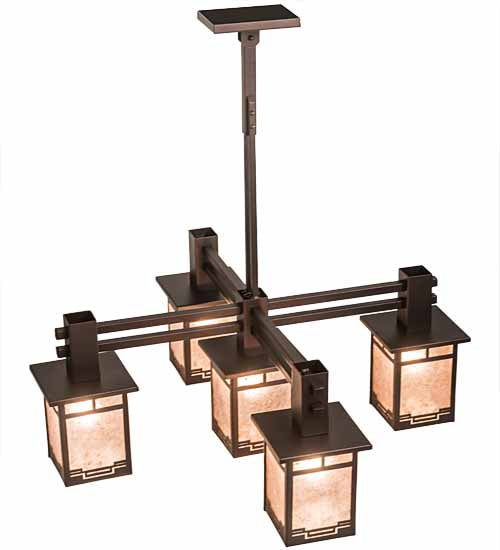 Meyda Tiffany Roylance 196390 Chandelier Light - Mahogany Bronze