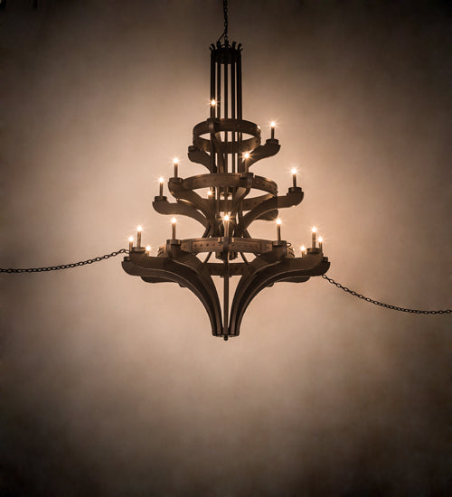 Meyda Tiffany Castilla 196460 Chandelier Light - Mahogany Bronze