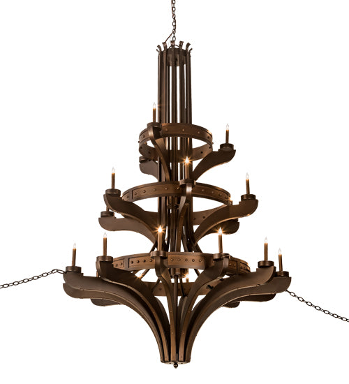 Meyda Tiffany Castilla 196460 Chandelier Light - Mahogany Bronze