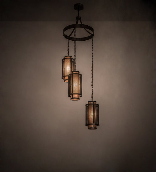 Meyda Tiffany Cilindro 196544 Chandelier Light - Chrome