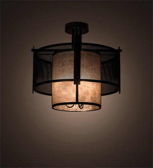 Meyda Tiffany Cilindro 196559 Ceiling Light - Chrome