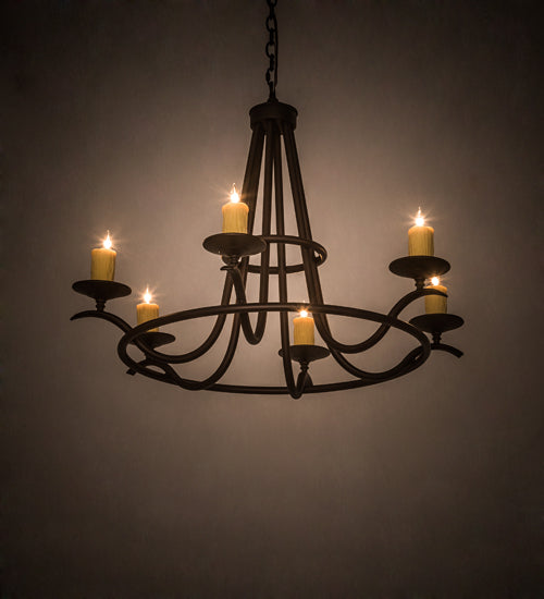 Meyda Tiffany Octavia 196944 Chandelier Light - Mahogany Bronze