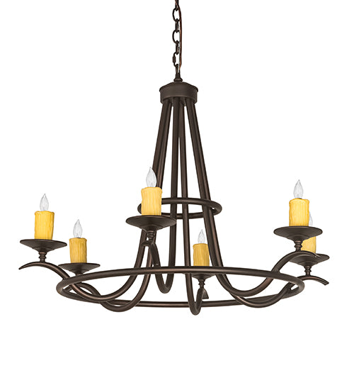 Meyda Tiffany Octavia 196944 Chandelier Light - Mahogany Bronze