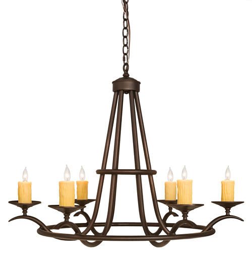 Meyda Tiffany Octavia 196944 Chandelier Light - Mahogany Bronze