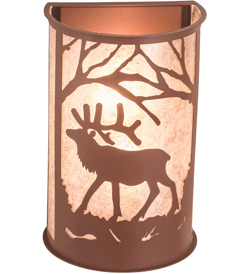 Meyda Tiffany Elk At Dawn 197060 Wall Light - Antique Copper,Rust