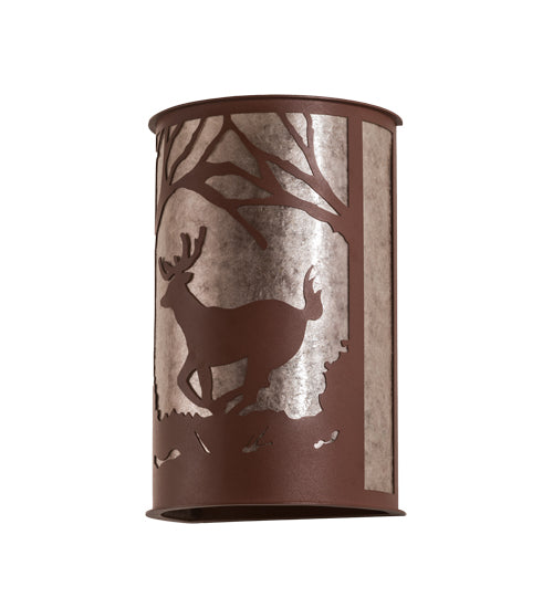 Meyda Tiffany Deer At Lake 197062 Wall Light - Antique Copper