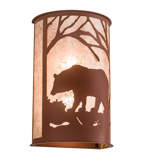 Meyda Tiffany Bear At Dawn 197064 Wall Light - Antique Copper